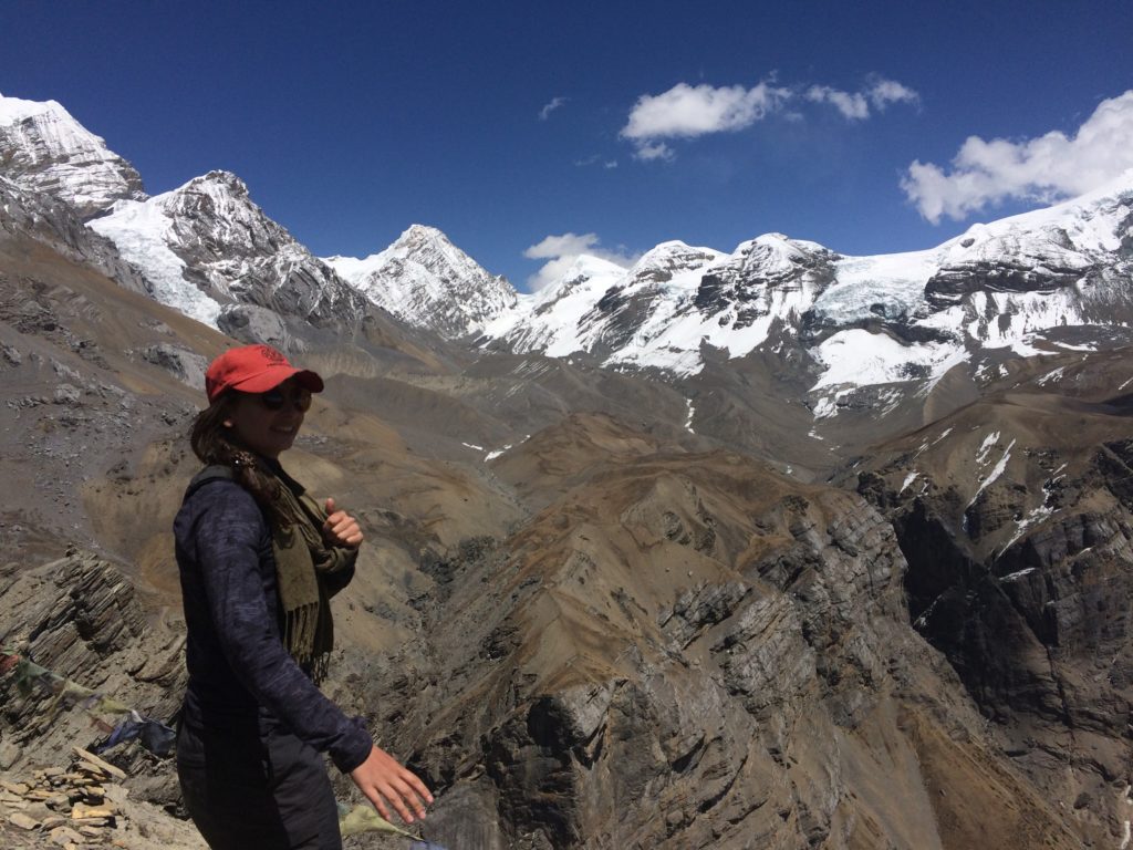 girl in Himalayas