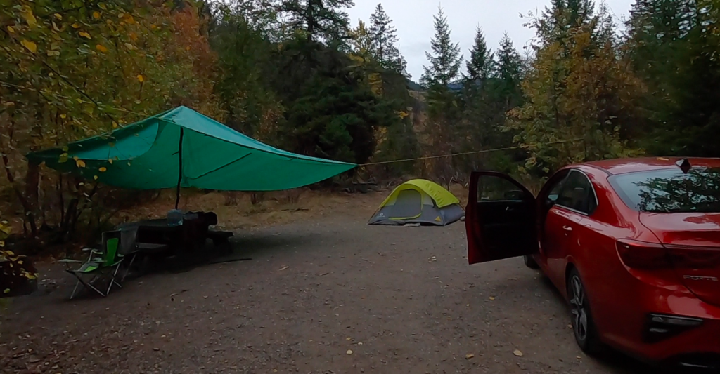 camping site at Red Bridge