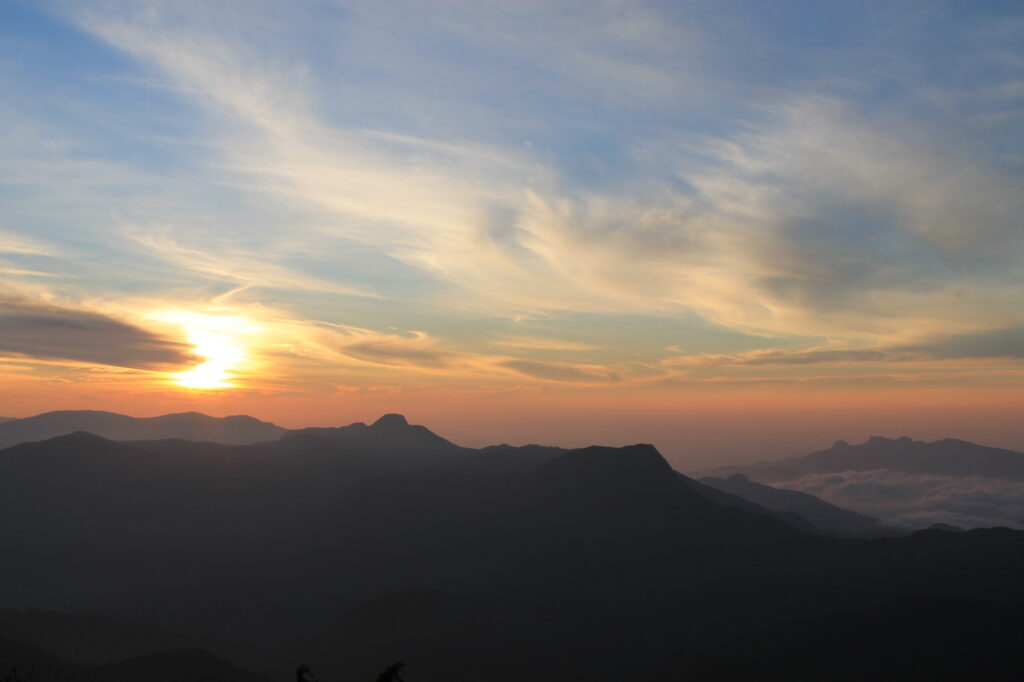 sunrise at Adam's peak