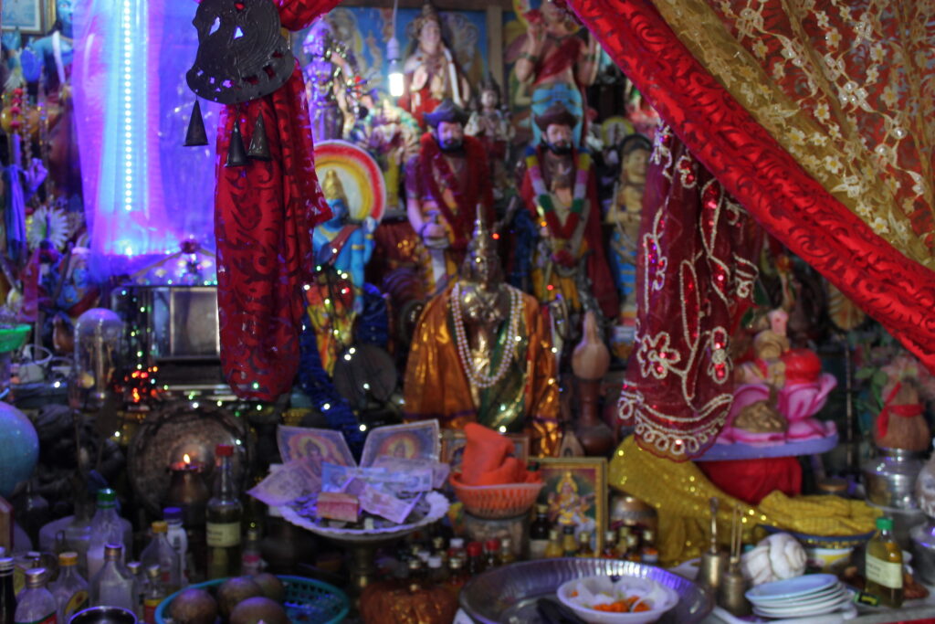 Buddhist shrine in Kandy temple