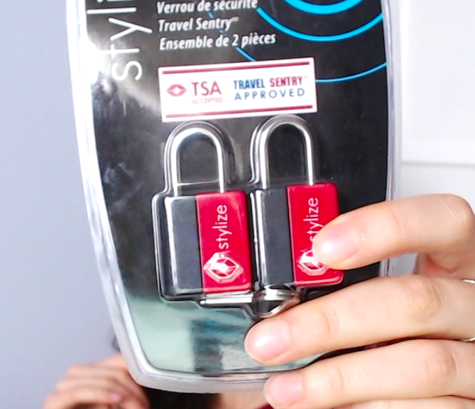 two luggage locks in a package