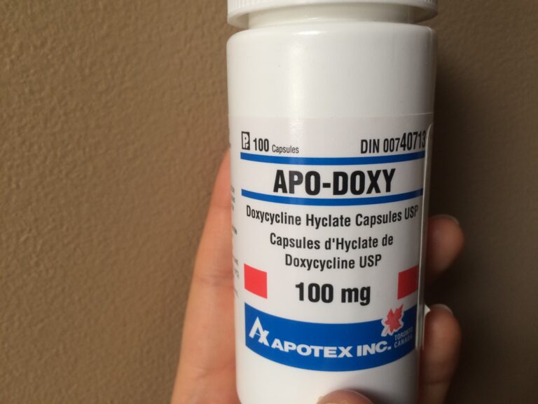 doxycycline in bottle